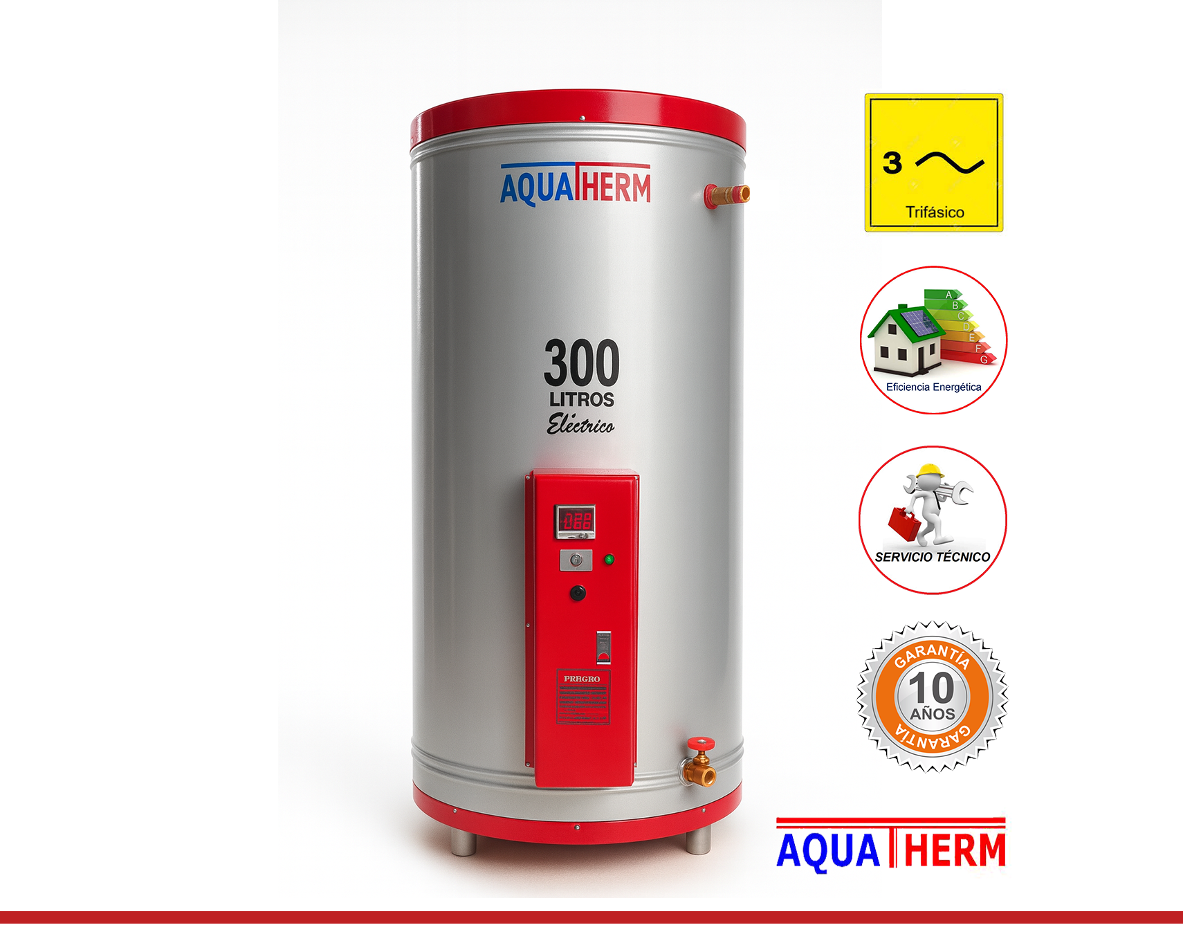 TERMA ELECTRICA INDUSTRIAL - TRIFASICO - 300 LITROS